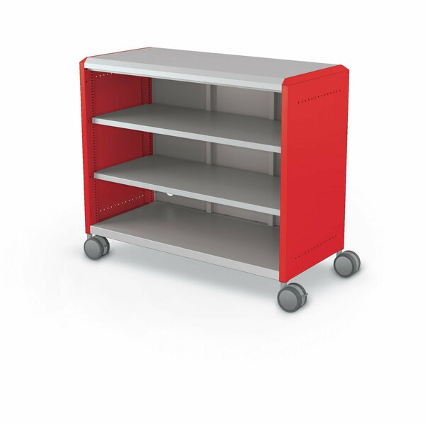 Mooreco Compass Cabinet Maxi H2 With Shelves Red 36.1in H x 42in W x 19.2in D B3A1C1D1X0